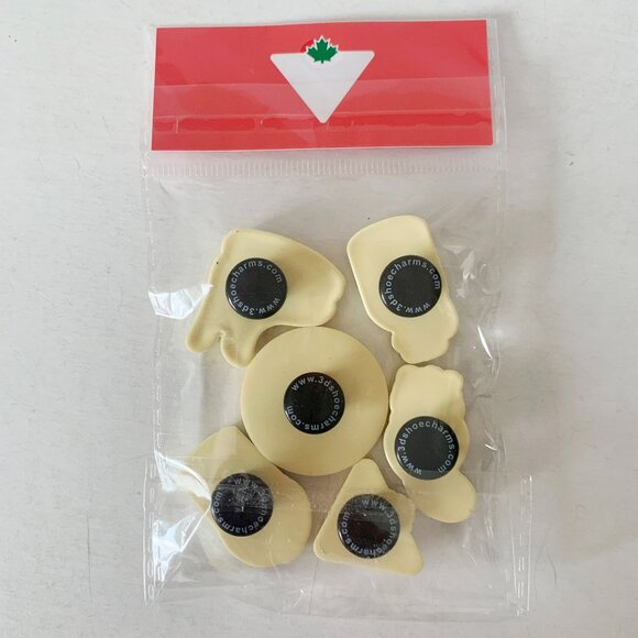 2/$10* Set of 6 Shoe Charms Canadian Tire Pail Skate Tire Jug Beaver Croc Charms - Picture 3 of 4